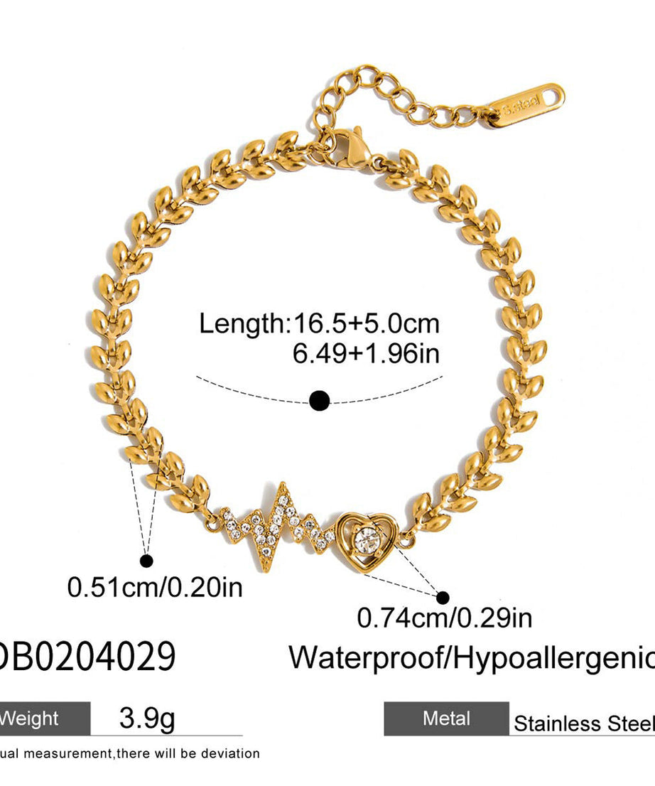 Luxury Heart-Shaped Titanium Set