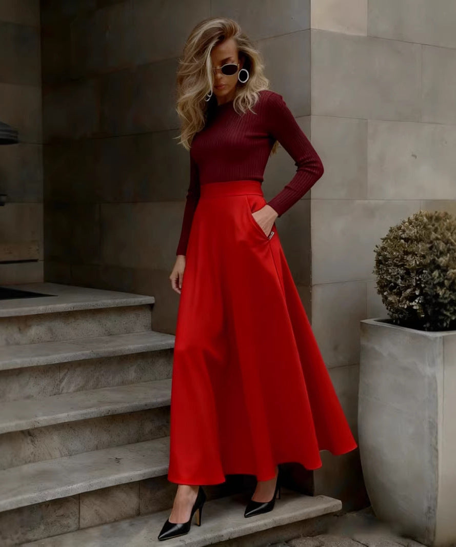 Velvet Flow Skirt