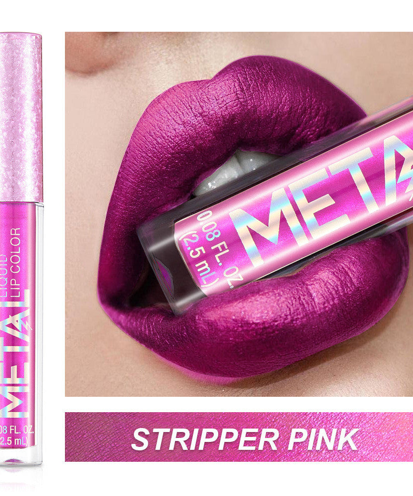 Metallic lip gloss