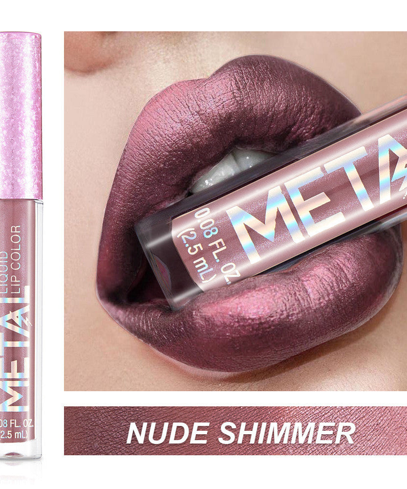 Metallic lip gloss