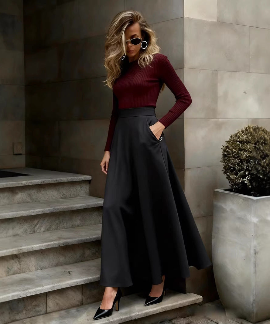 Velvet Flow Skirt
