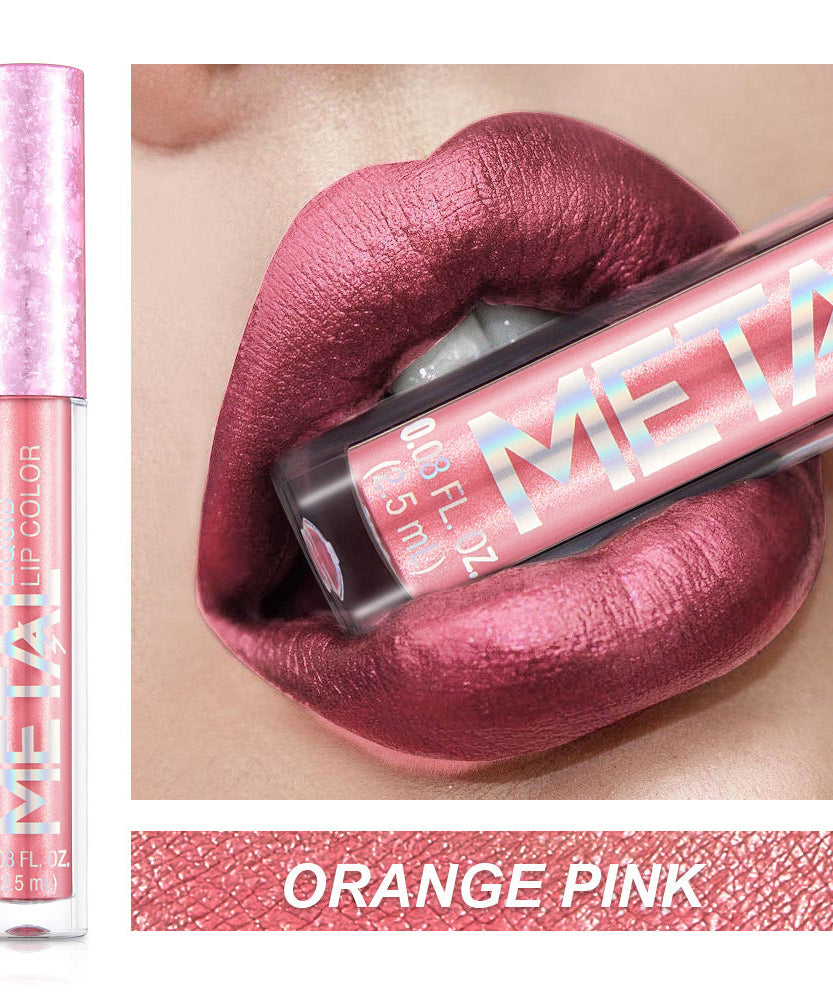 Metallic lip gloss