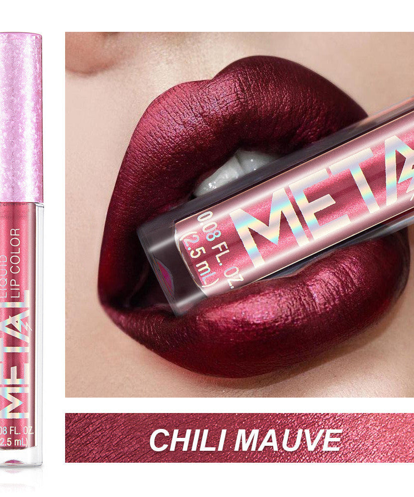 Metallic lip gloss