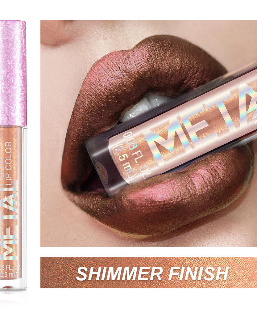 Metallic lip gloss