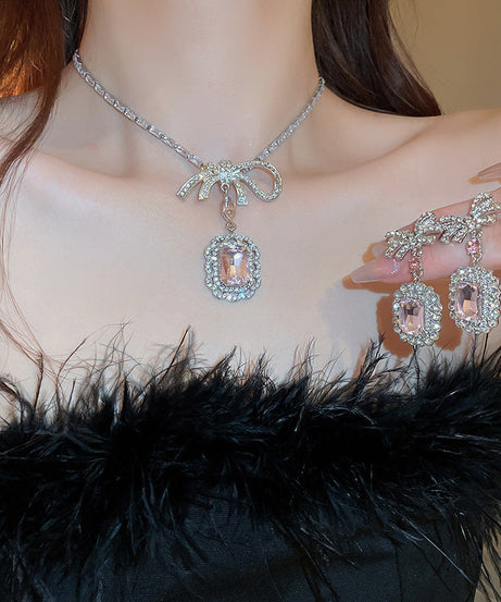 Zircon Square Bow Set