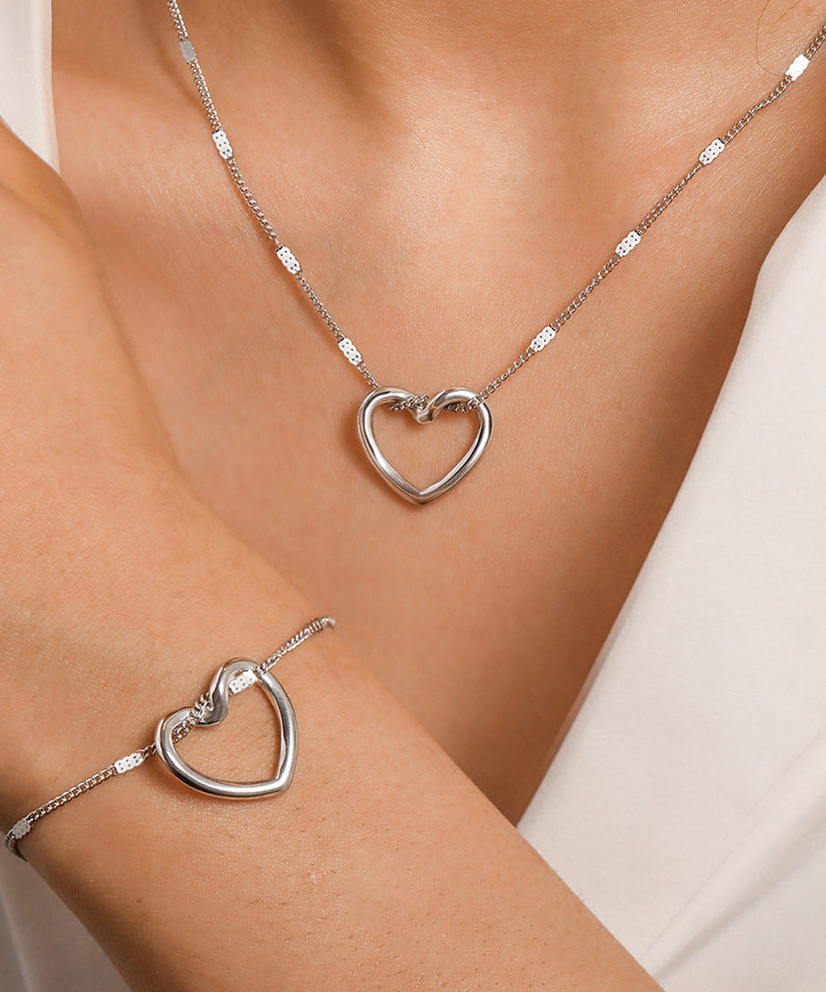 Stainless Steel Hollow Heart Set