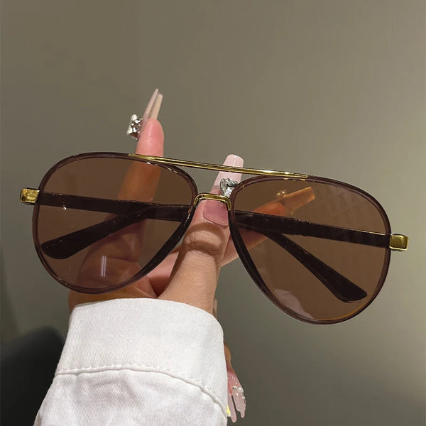 GM LUMIAS Vintage Pilot Sunglasses Men Fashion Classic Outdoor Casual Shades Women Trendy Luxury Brand Design Decor Sun Glasses
