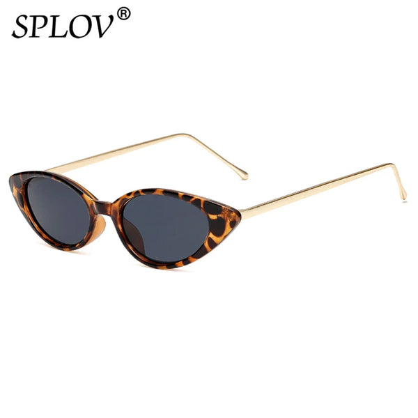 Small Cat Eye Sunglasses Women Brand Designer Fashion Ladies Sun Glasses Trendy Female Eyewear Green Leopard Retro Shades UV400