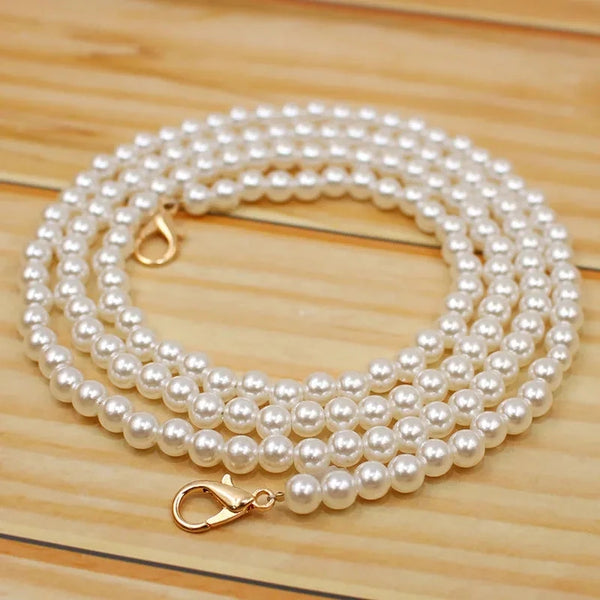 Portable Mobile Phone Lanyard Crossbody Necklace Chain Beaded Pearl Strap Anti-lost Sling DIY Phone Case Handmade Bag Chain