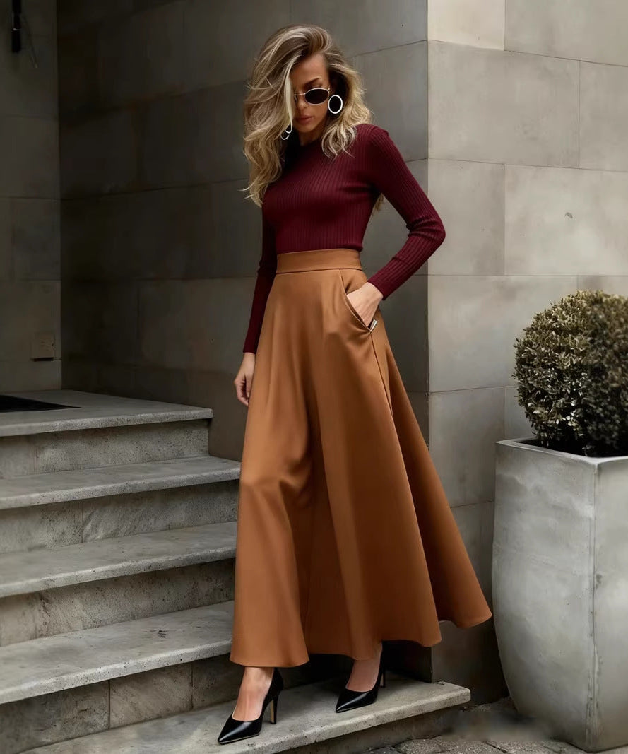 Velvet Flow Skirt