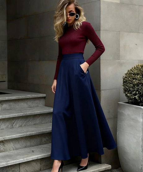 Velvet Flow Skirt